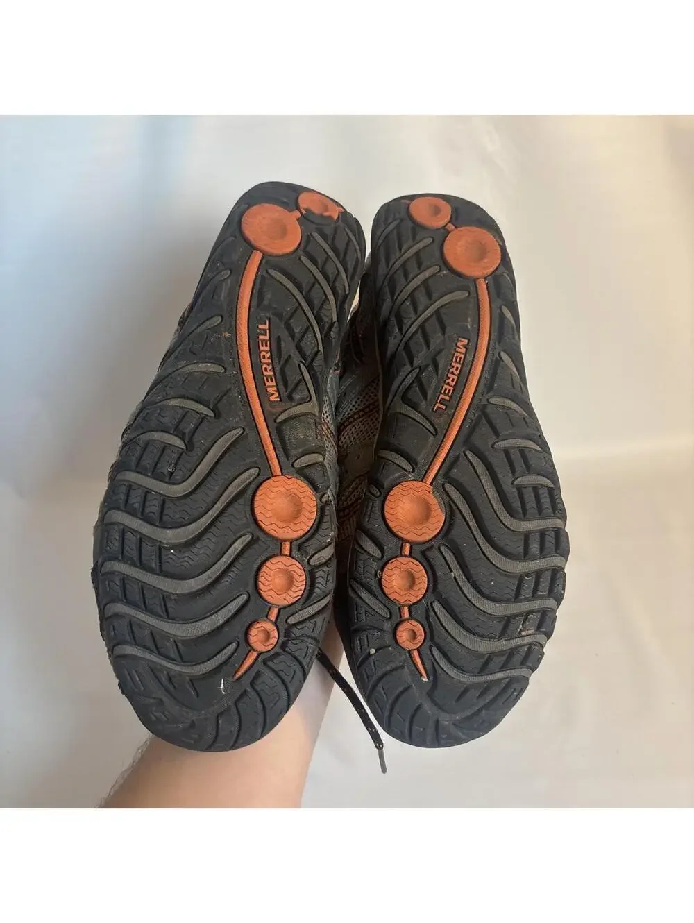 Merrell gray & orange hiking shoes men’s 10.5 #outdoor #trail